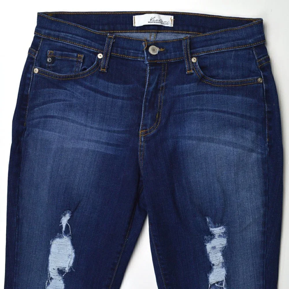 KanCan Distressed Skinny Jeans 5 - Picture 4 of 7